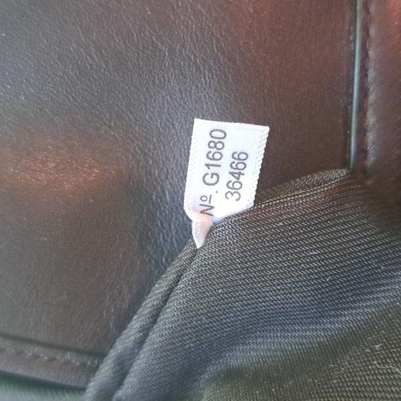 COACH EDIE G1680 Khaki Canvs Signatur and Brown Leather Shoulder Bag Excellent - Picture 15 of 15